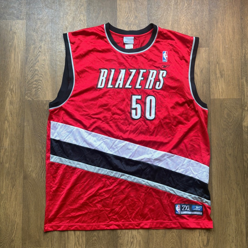 Vintage Reebok Portland Trail Blazers Zach Randolph Authentic Basketball Jersey